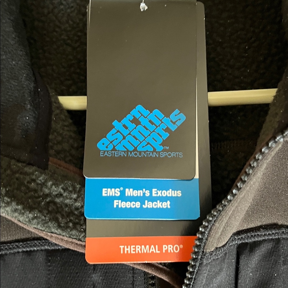 EMS Men's Black and Brown Exodus Fleece Jacket - Picture 5 of 6